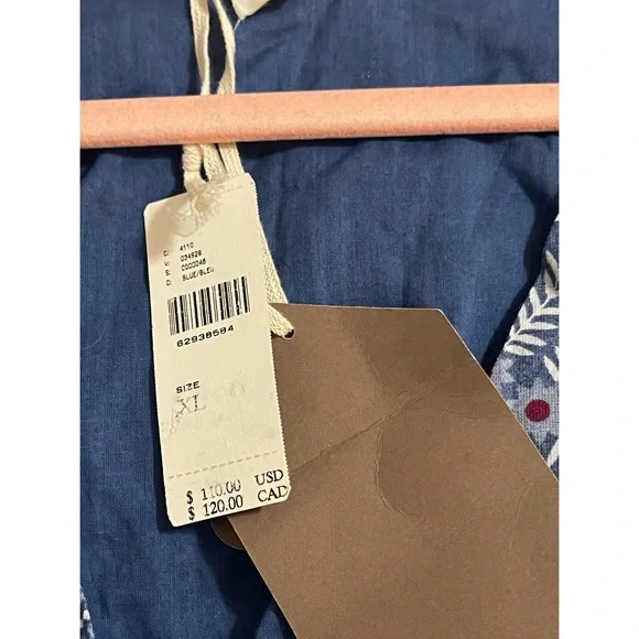 Anthropologie Forever That Girl Embroidered Smocked Blouse NWT Size XL - Picture 11 of 15